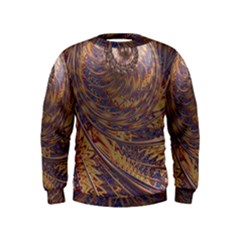 Swirl Fractal Fantasy Whirl Kids  Sweatshirt