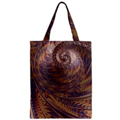 Swirl Fractal Fantasy Whirl Zipper Classic Tote Bag