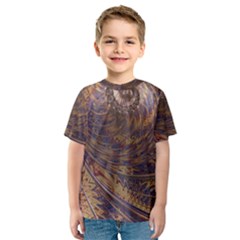 Swirl Fractal Fantasy Whirl Kids  Sport Mesh Tee