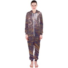 Swirl Fractal Fantasy Whirl Hooded Jumpsuit (Ladies) 