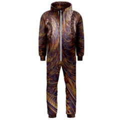 Swirl Fractal Fantasy Whirl Hooded Jumpsuit (Men) 