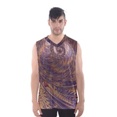 Swirl Fractal Fantasy Whirl Men s Basketball Tank Top