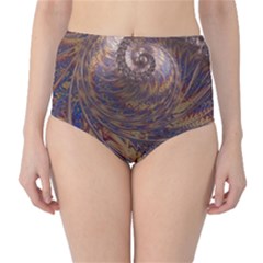 Swirl Fractal Fantasy Whirl Classic High-Waist Bikini Bottoms