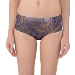 Swirl Fractal Fantasy Whirl Mid-Waist Bikini Bottoms