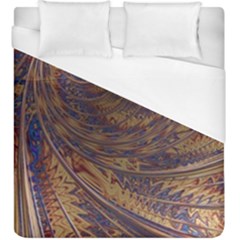 Swirl Fractal Fantasy Whirl Duvet Cover (King Size)