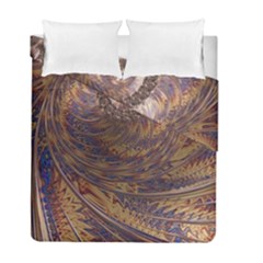 Swirl Fractal Fantasy Whirl Duvet Cover Double Side (full/ Double Size) by Pakrebo