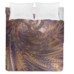 Swirl Fractal Fantasy Whirl Duvet Cover Double Side (Queen Size)