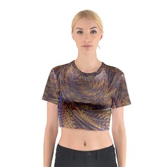 Swirl Fractal Fantasy Whirl Cotton Crop Top