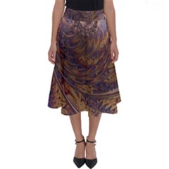 Swirl Fractal Fantasy Whirl Perfect Length Midi Skirt