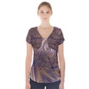 Swirl Fractal Fantasy Whirl Short Sleeve Front Detail Top View1