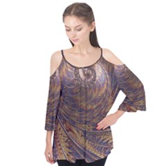 Swirl Fractal Fantasy Whirl Flutter Tees