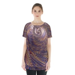 Swirl Fractal Fantasy Whirl Skirt Hem Sports Top