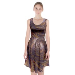 Swirl Fractal Fantasy Whirl Racerback Midi Dress