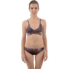 Swirl Fractal Fantasy Whirl Wrap Around Bikini Set