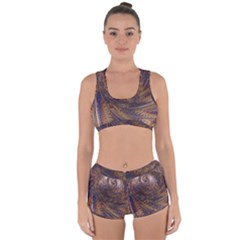 Swirl Fractal Fantasy Whirl Racerback Boyleg Bikini Set