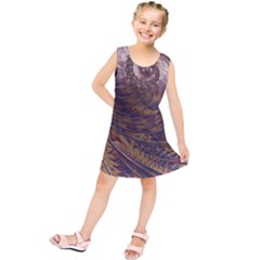 Swirl Fractal Fantasy Whirl Kids  Tunic Dress