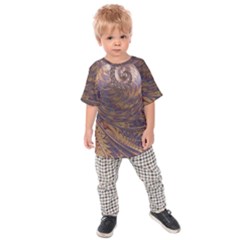 Swirl Fractal Fantasy Whirl Kids  Raglan Tee