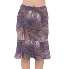 Swirl Fractal Fantasy Whirl Mermaid Skirt