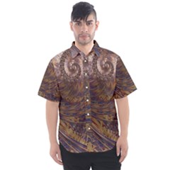 Swirl Fractal Fantasy Whirl Men s Short Sleeve Shirt