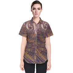 Swirl Fractal Fantasy Whirl Women s Short Sleeve Shirt