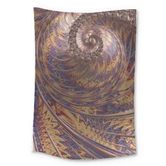 Swirl Fractal Fantasy Whirl Large Tapestry