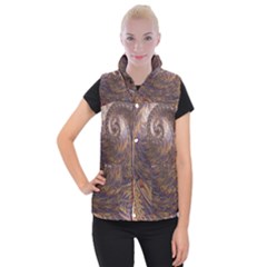 Swirl Fractal Fantasy Whirl Women s Button Up Vest