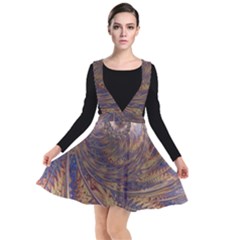 Swirl Fractal Fantasy Whirl Plunge Pinafore Dress