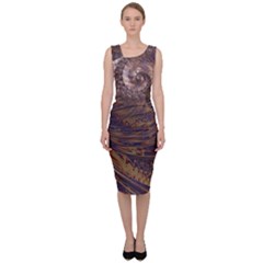 Swirl Fractal Fantasy Whirl Sleeveless Pencil Dress