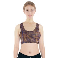 Swirl Fractal Fantasy Whirl Sports Bra With Pocket