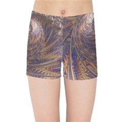 Swirl Fractal Fantasy Whirl Kids  Sports Shorts