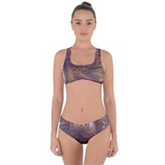 Swirl Fractal Fantasy Whirl Criss Cross Bikini Set