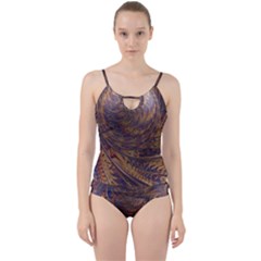 Swirl Fractal Fantasy Whirl Cut Out Top Tankini Set