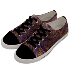 Swirl Fractal Fantasy Whirl Men s Low Top Canvas Sneakers