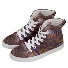 Swirl Fractal Fantasy Whirl Women s Hi-Top Skate Sneakers