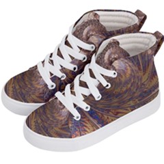 Swirl Fractal Fantasy Whirl Kids  Hi-Top Skate Sneakers