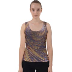 Swirl Fractal Fantasy Whirl Velvet Tank Top