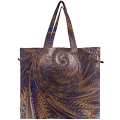 Swirl Fractal Fantasy Whirl Canvas Travel Bag