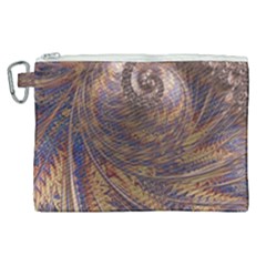 Swirl Fractal Fantasy Whirl Canvas Cosmetic Bag (XL)