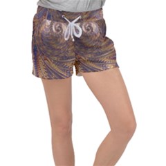 Swirl Fractal Fantasy Whirl Women s Velour Lounge Shorts