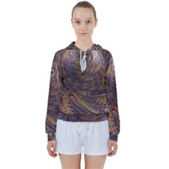 Swirl Fractal Fantasy Whirl Women s Tie Up Sweat