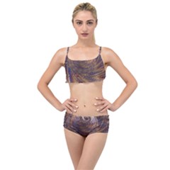 Swirl Fractal Fantasy Whirl Layered Top Bikini Set