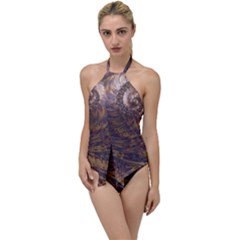 Swirl Fractal Fantasy Whirl Go with the Flow One Piece Swimsuit