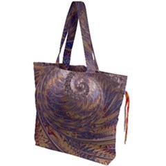 Swirl Fractal Fantasy Whirl Drawstring Tote Bag