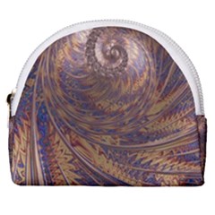 Swirl Fractal Fantasy Whirl Horseshoe Style Canvas Pouch