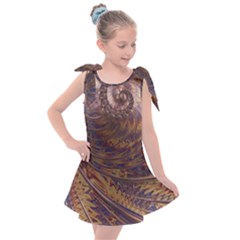 Swirl Fractal Fantasy Whirl Kids  Tie Up Tunic Dress