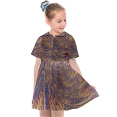 Swirl Fractal Fantasy Whirl Kids  Sailor Dress