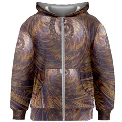 Swirl Fractal Fantasy Whirl Kids  Zipper Hoodie Without Drawstring