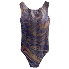 Swirl Fractal Fantasy Whirl Kids  Cut-Out Back One Piece Swimsuit