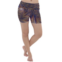 Swirl Fractal Fantasy Whirl Lightweight Velour Yoga Shorts