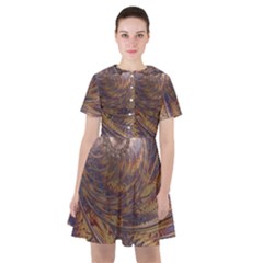 Swirl Fractal Fantasy Whirl Sailor Dress